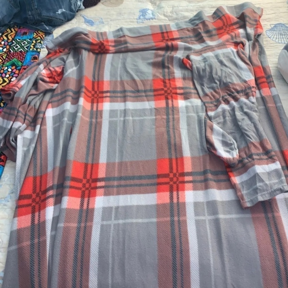 Adult Size Snuggie Red and Grey
